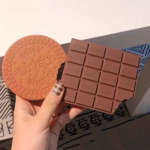 Lindo mini bloc de notas de bolsillo perfumado, con forma de chocolate o galletas