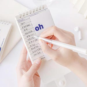 Libro de vocabulario, tarjetas de estudio para aprender un nuevo idioma, cuaderno de bolsillo con hojas sueltas, herramientas de estudio portátiles, tarjetas didácticas fáciles de voltear con anillas para carpetas