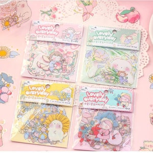 PVC Waterproof Sticker Pack of 30, Junk Journal Scrapbooking Ephemera, Phone Case Decoration