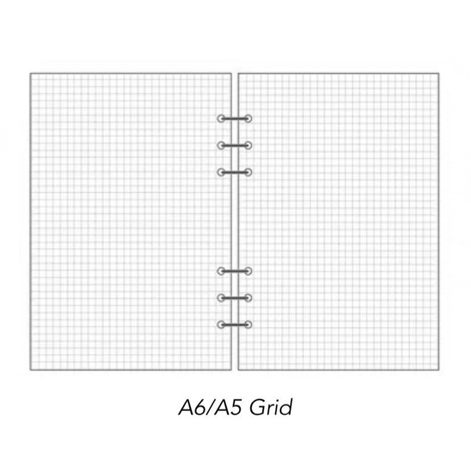 Mini Loose Leaf Paper Ring Binder Refills A5 A6 Size 6 Etsy