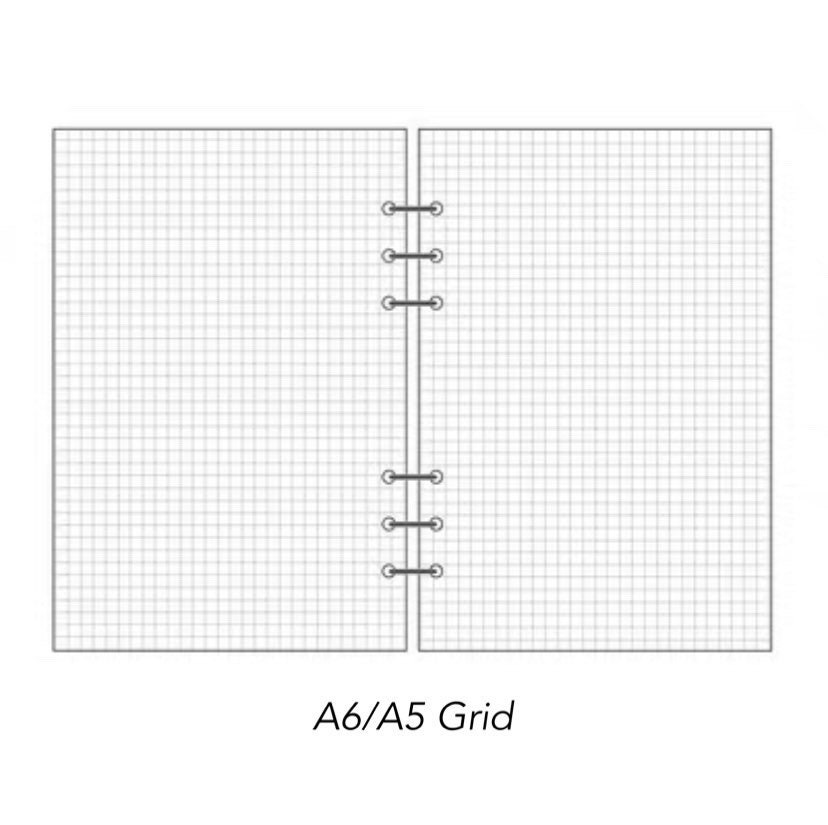 Mini Loose Leaf Paper Ring Binder Refills A5 A6 Size 6 Etsy
