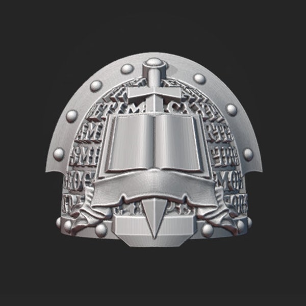 10 épaulières Silver Wardens MK3 pour épée/livre