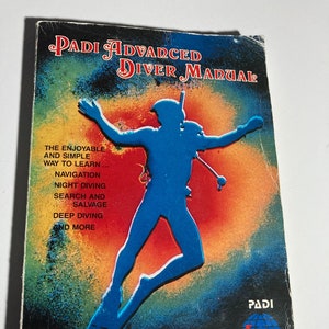 Padi Advanced Diver Manual Vintage Paperback Diving Instructions Guide  Water Sports -  Denmark