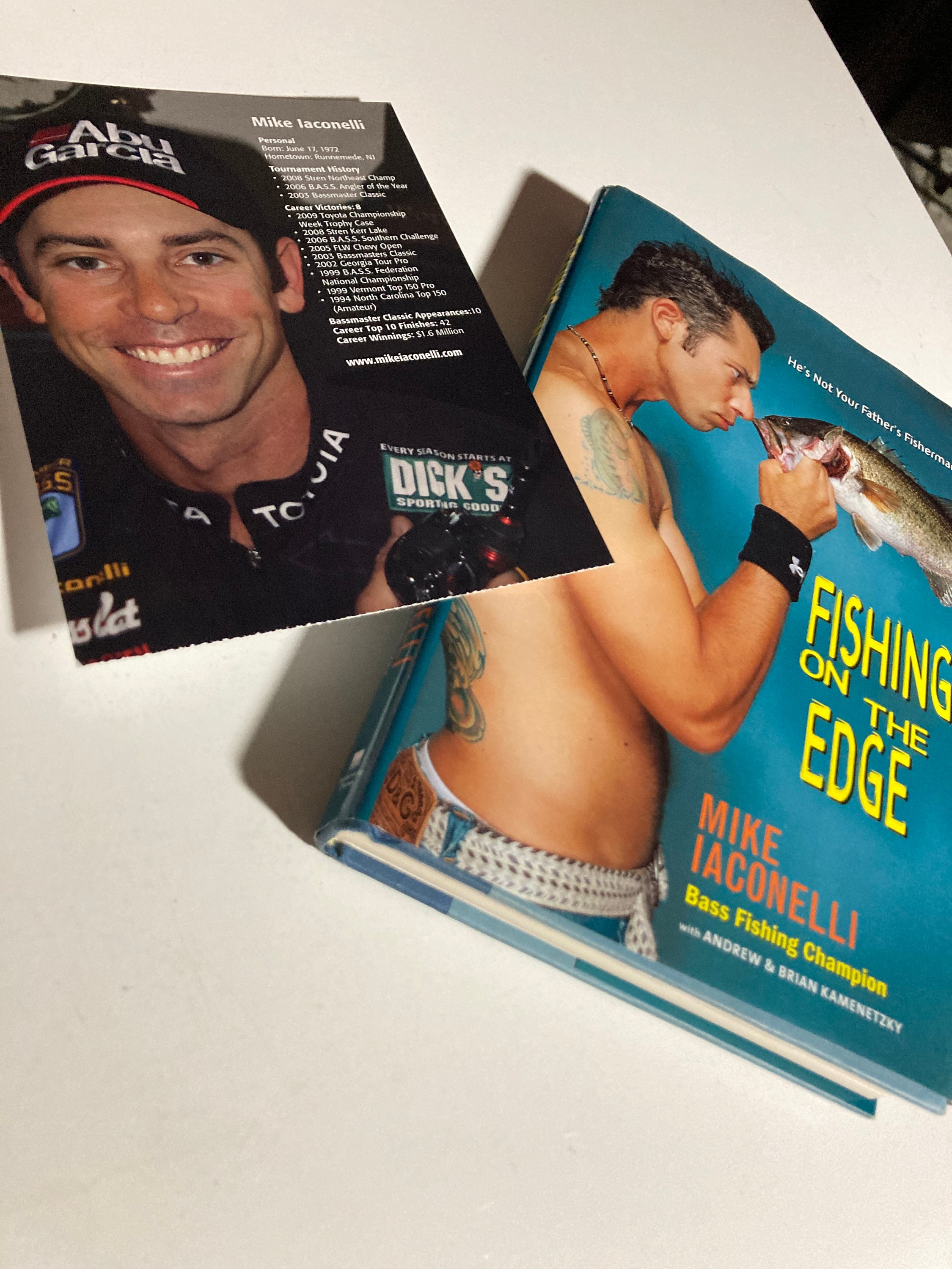Fishing on the Edge by Mike Iaconelli Hardback Book With Dust