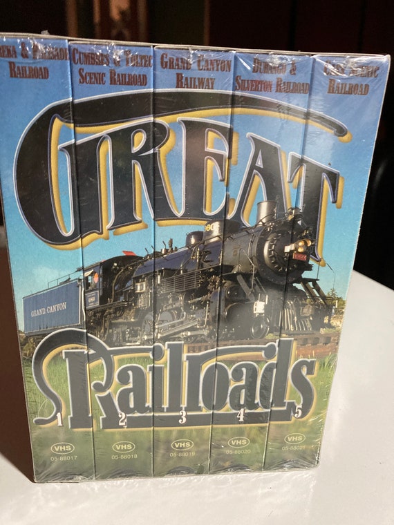 Vintage VHS Tape Collection Great Railroads Collector's