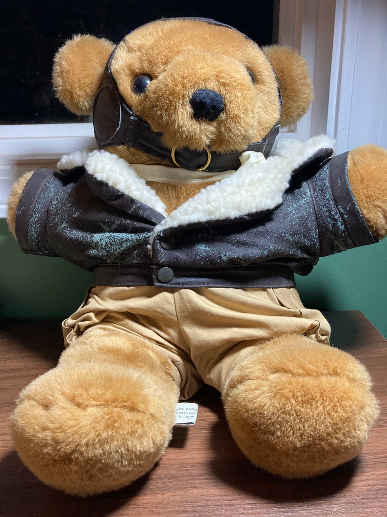 ADOPT ME Vintage Macy Teddy Bear 1992 Dressed in Clothes Plush Etsy