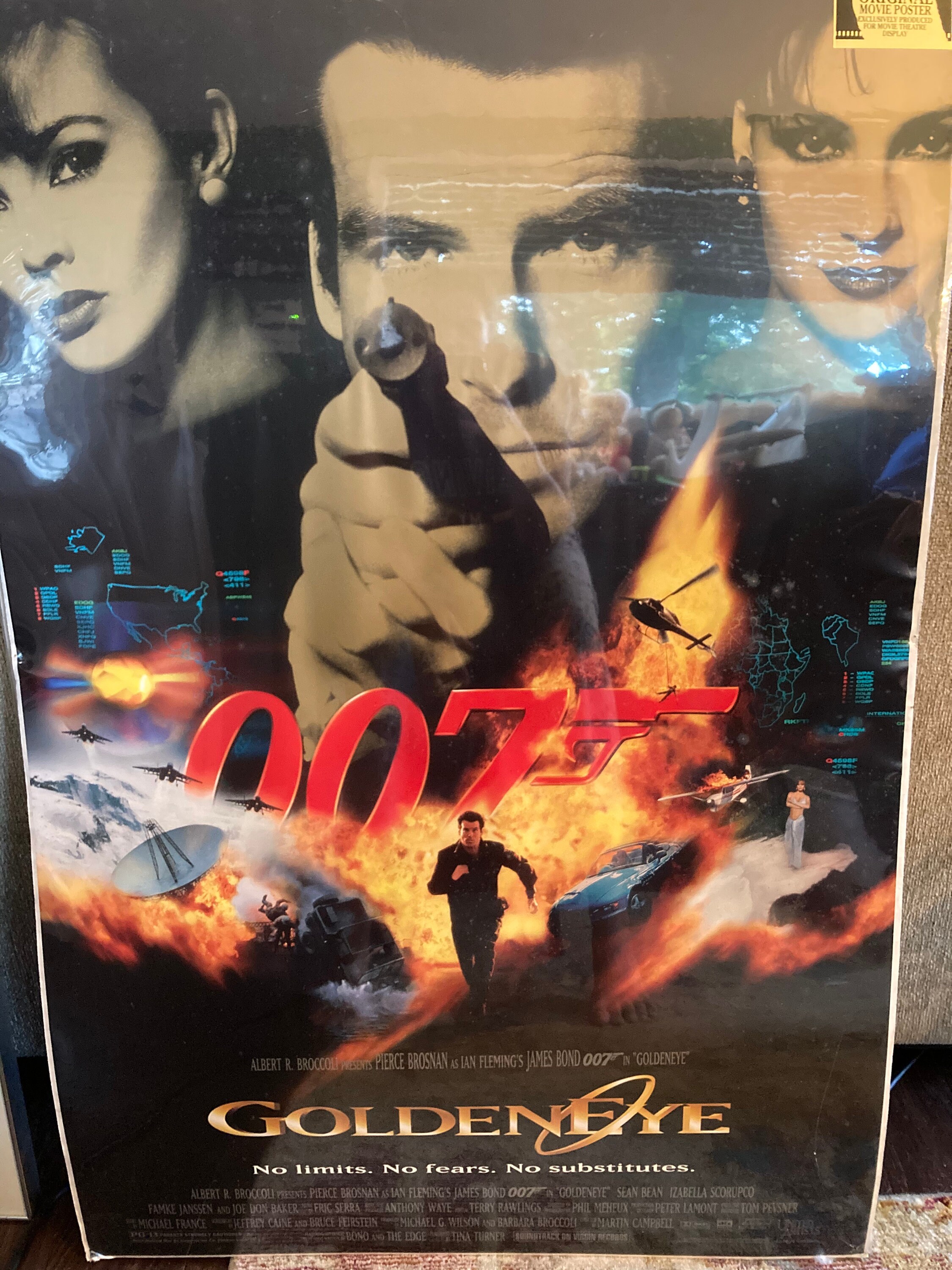 SALE Movie Poster 007 Golden Eye Original Vintage Rare SALE Movie Poster 007 Golden Eye Original Vintage Rare