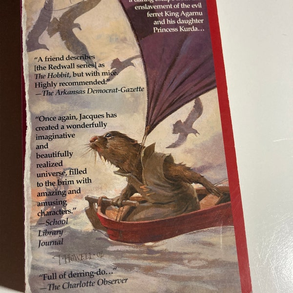 Triss by Brian Jacques paperback book fiction fantasy animals Redwall Series rare cover amazing amusing characters adventure novel