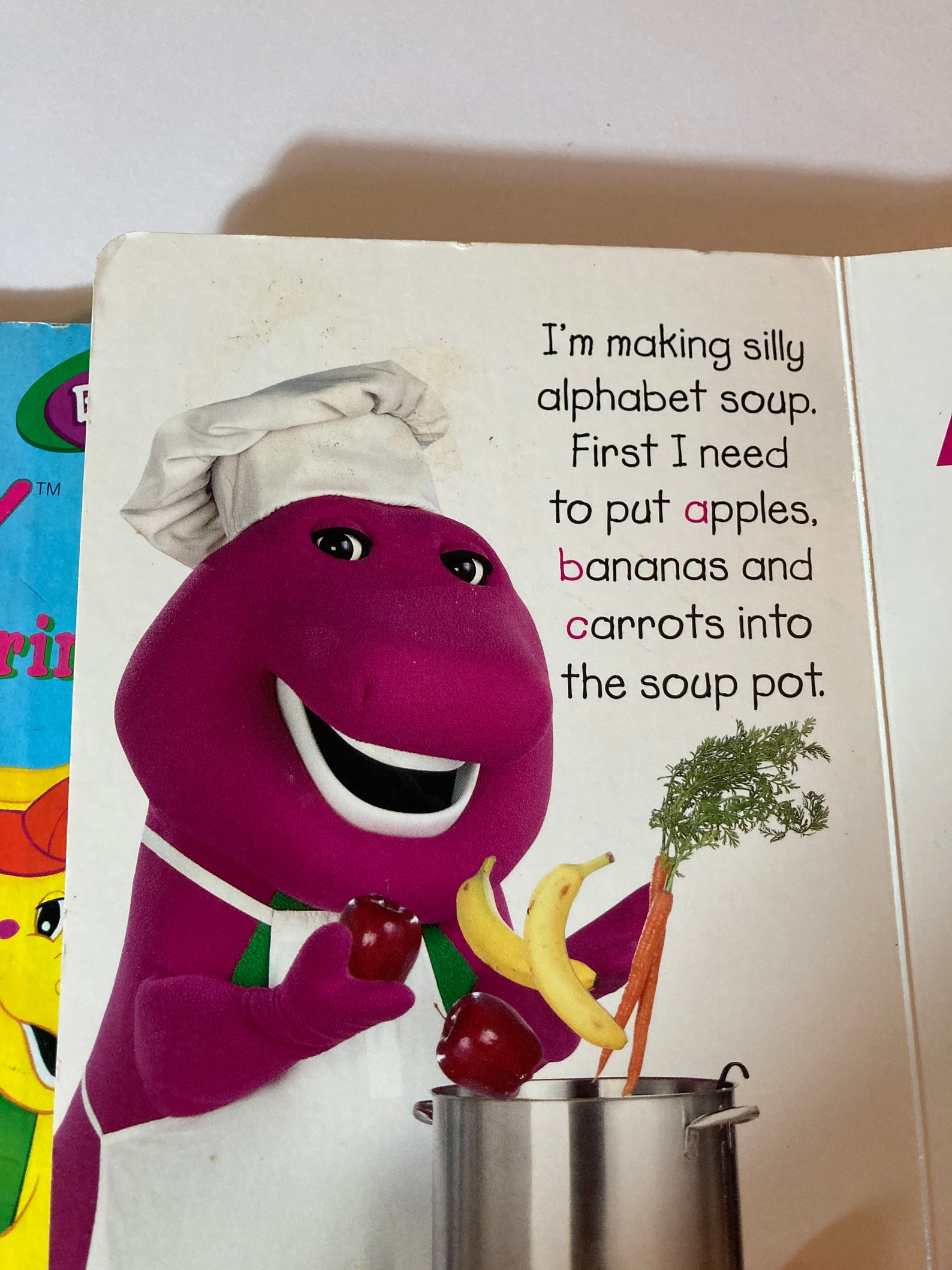 Barneys Alphabet Soup Cardboard Book and A Little Golden Book Etsy