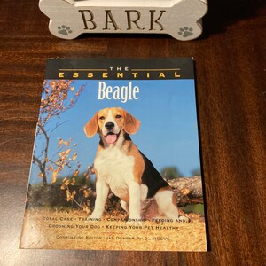 The Essential Beagle by Dunbar paperback book nonfiction dog breed information vintage 1999 guide to dog care beagles