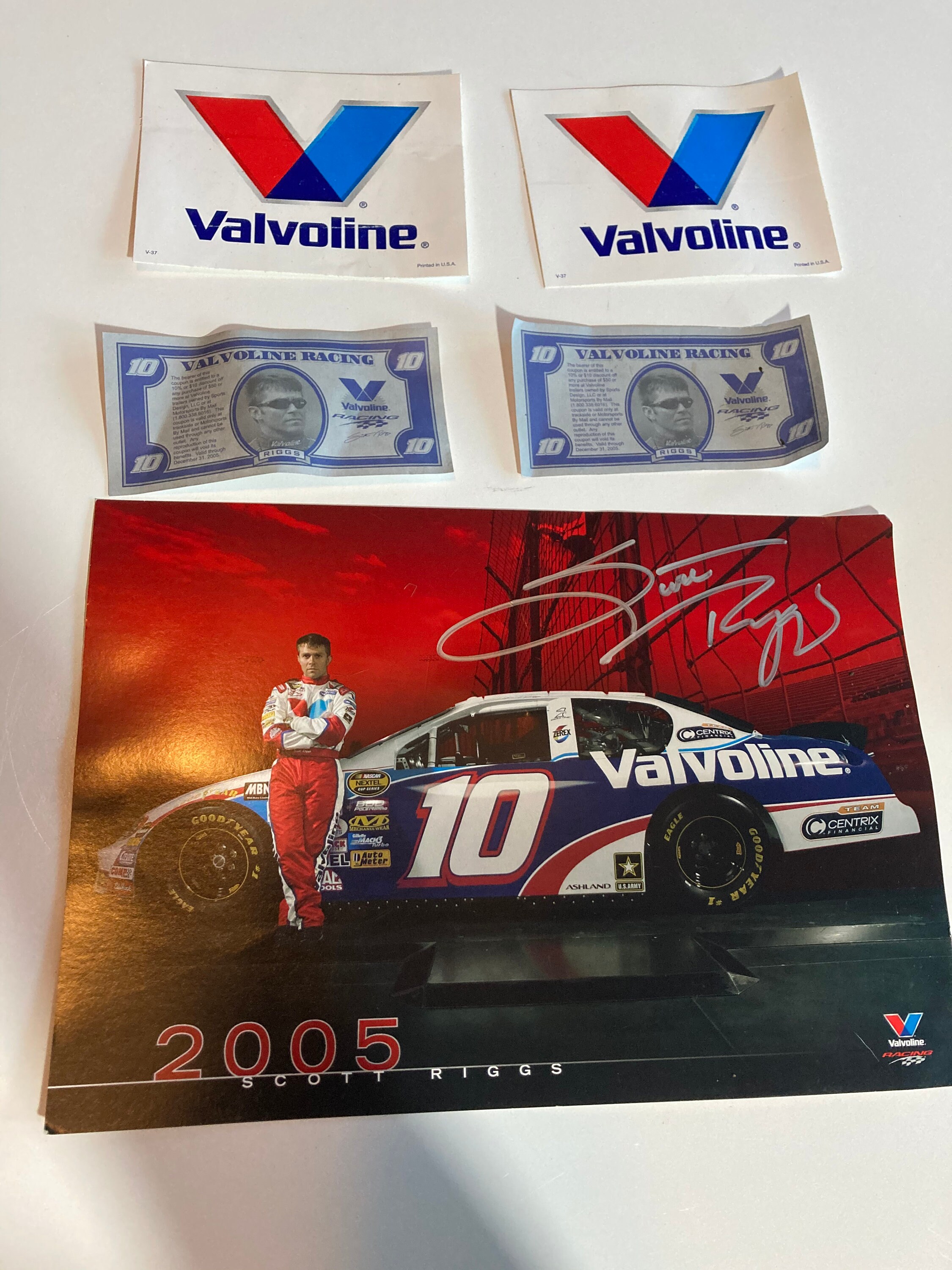 NASCAR Scott Riggs Signed 12x8 Cardboard Flyer Picture 2005 - Etsy