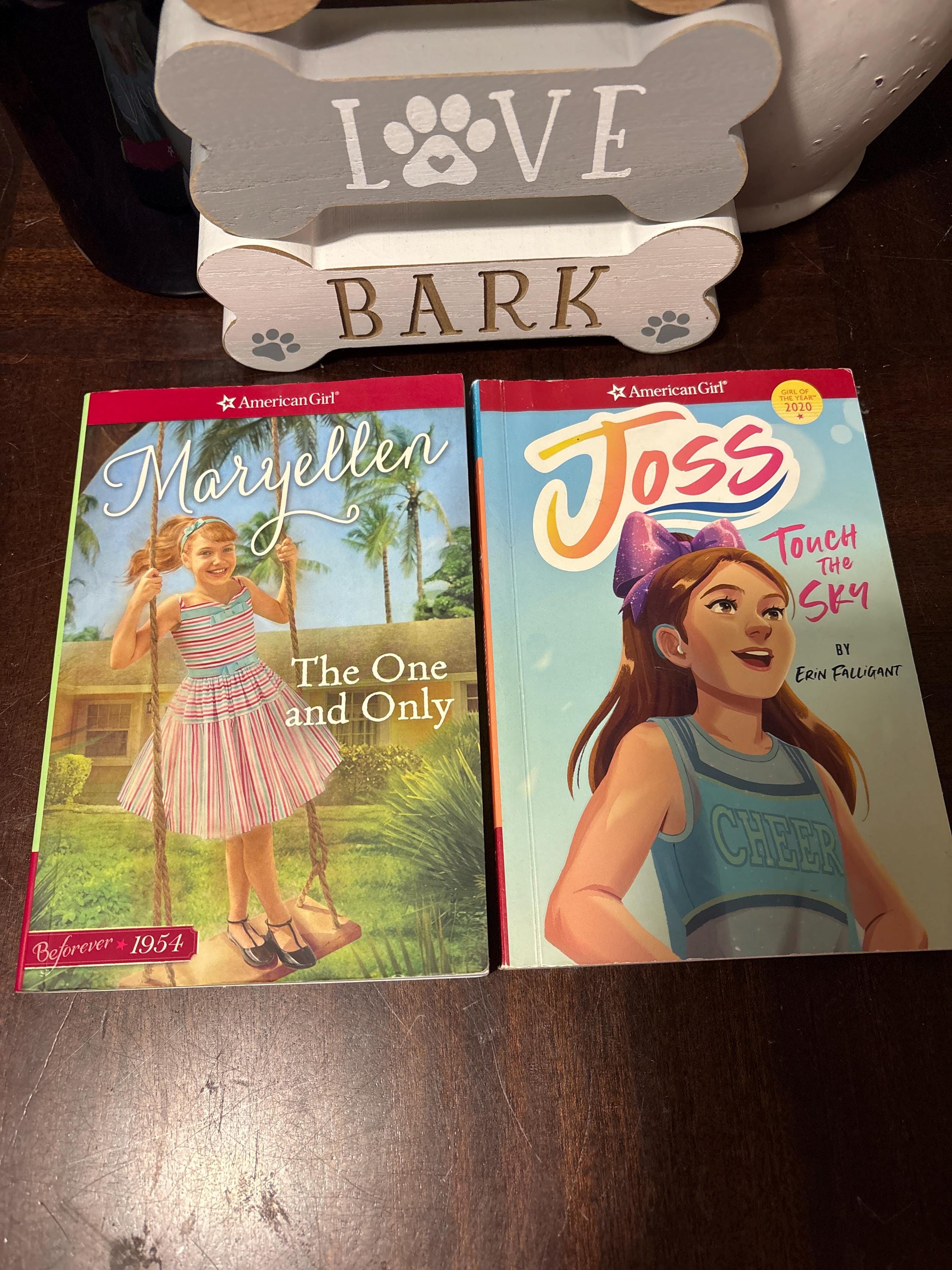 American Girl paperback book lot of 2 Joss Touch the Sky by Falligant & Maryellen The One and Only chapter books adventures of young girls