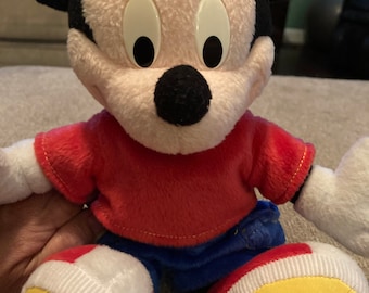 Mikey Mouse Fisher Price Vintage plush stuffed animal Disney