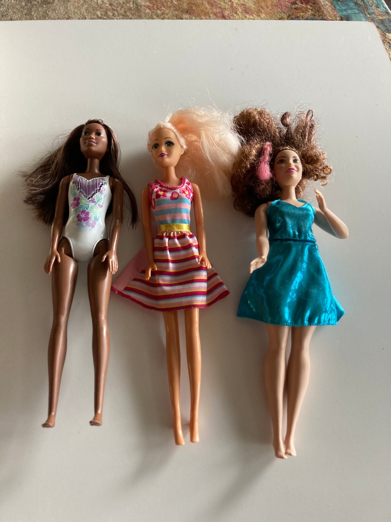 Mattel Barbie African American Swim Suit Doll Curvy White Doll - Etsy