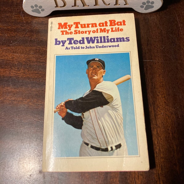 My Turn at Bat the Story of My Life by Ted Williams as told to John Underwood paperback book vintage 1970 Biography baseball star