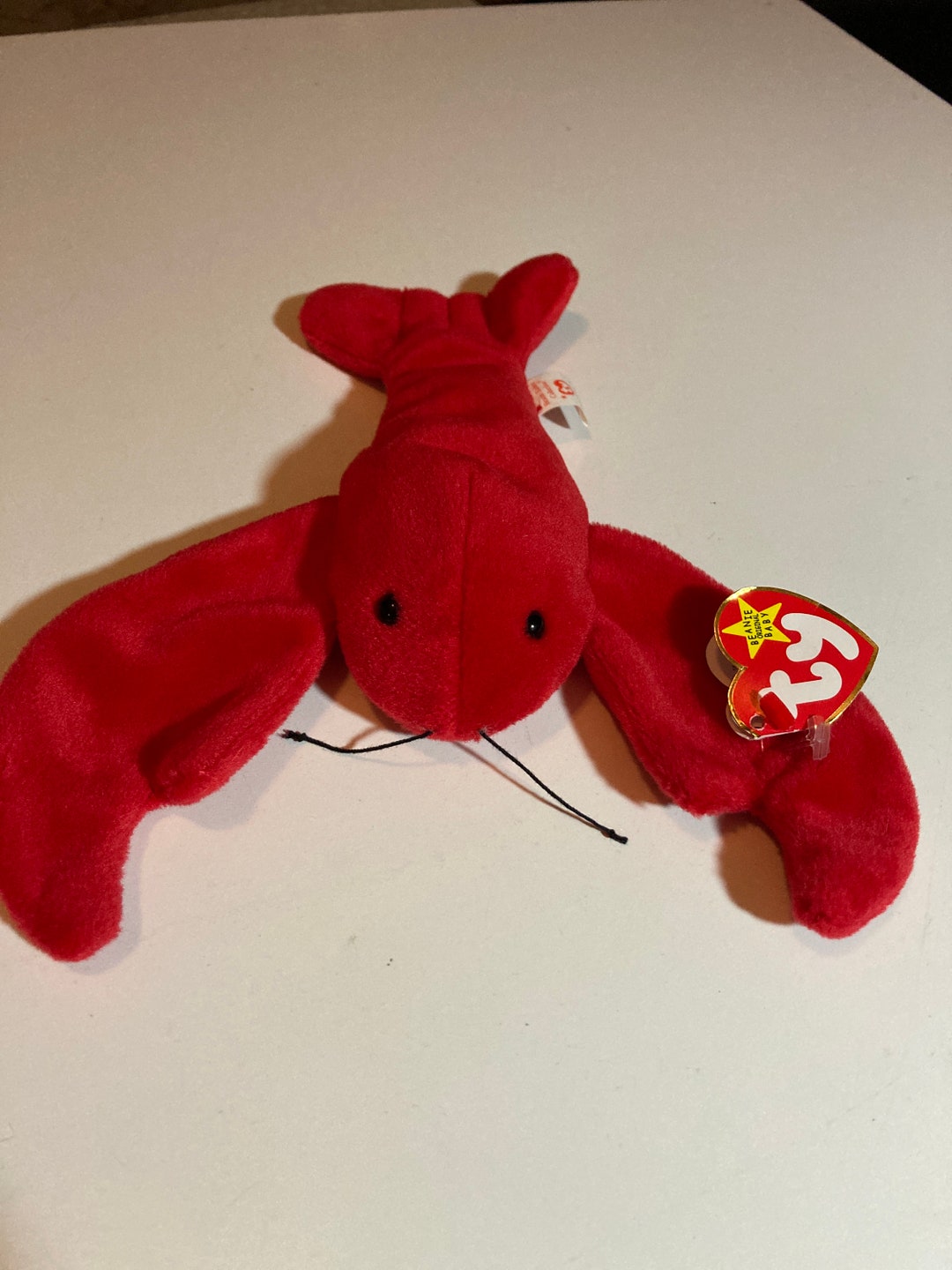 Ty Beanie Baby Lobster Pinchers Vintage 1993 Red Plush Stuffed Etsy