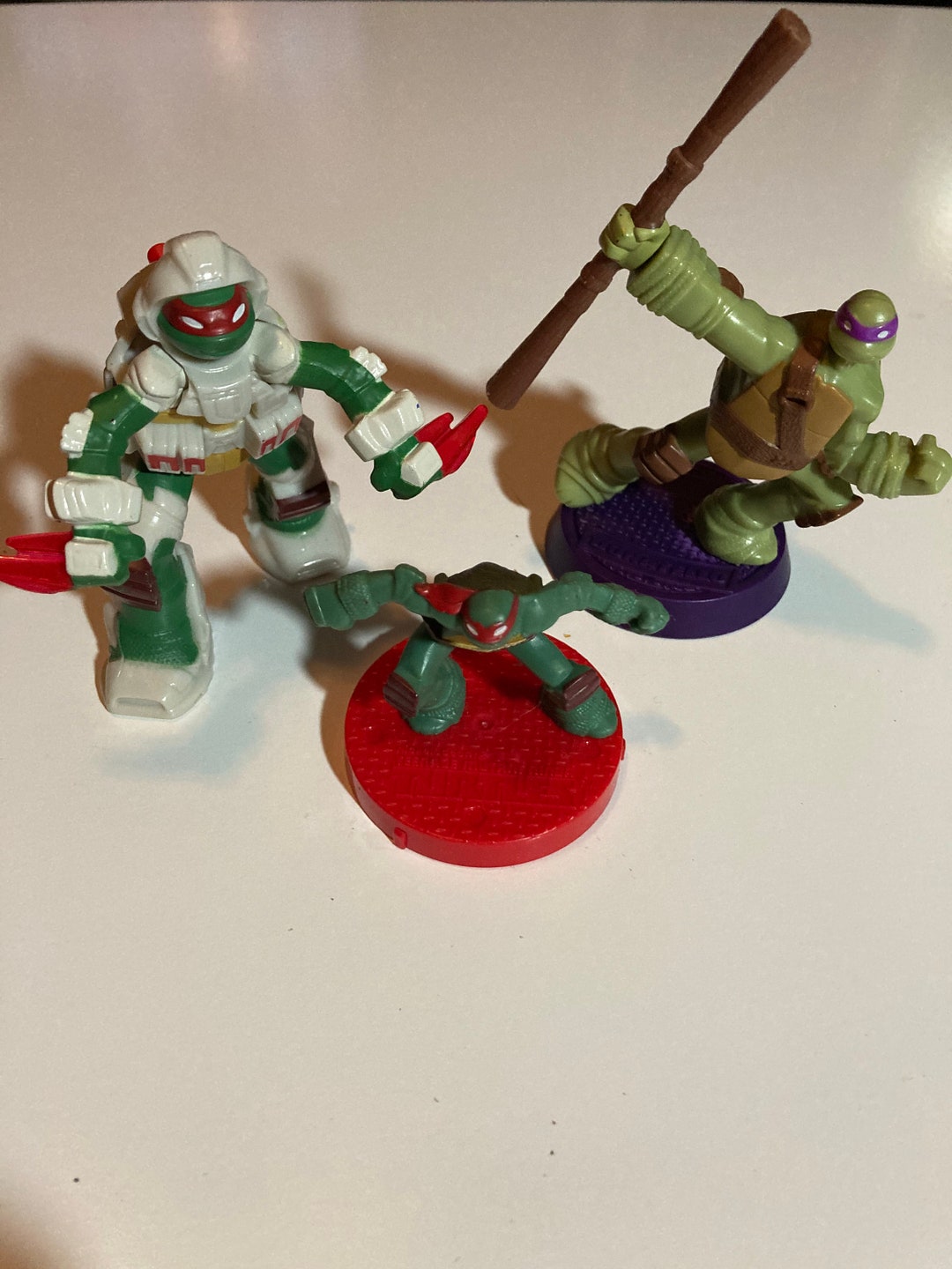 Mcdonald's Ninja Turtles Set 3 Small Toys - Etsy