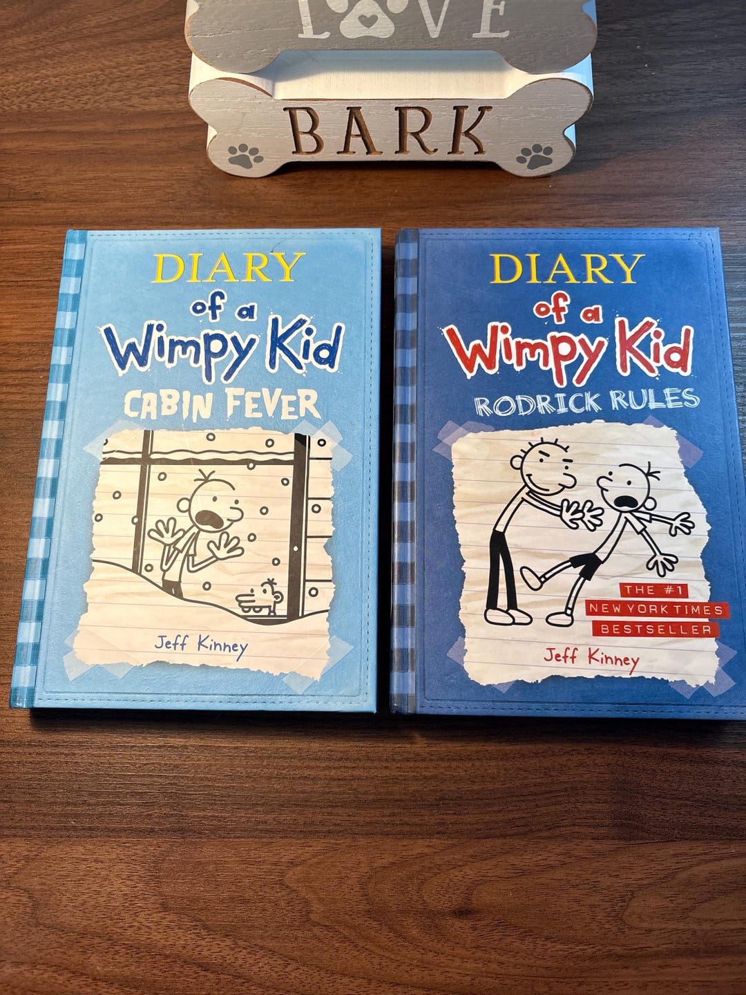 Diary of a Wimpy Kid by Jeff Kinney Hardback Book Lot of 2 Cabin Fever ...
