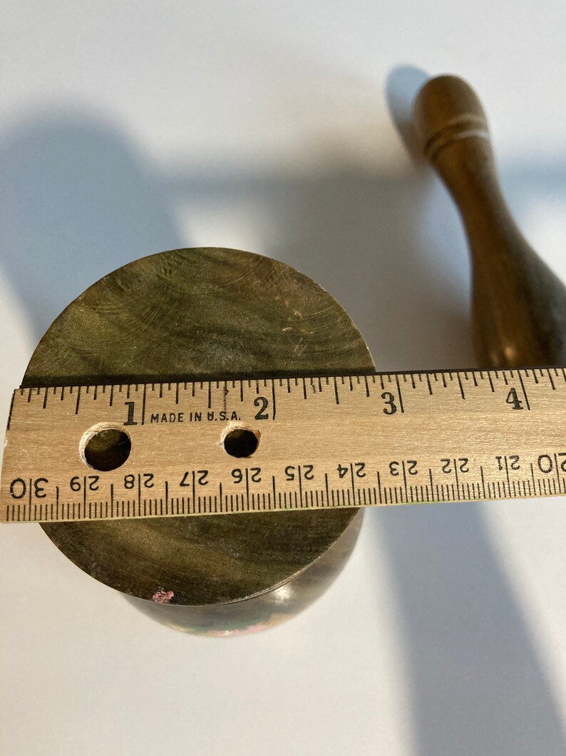 Mortar and Pestle Wooden Souvenir From Jamaica Pretty Vintage Etsy