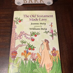 The Old Testament Made Easy by Steig hardback book with dust jacket vintage children’s picture biblical story book Rare