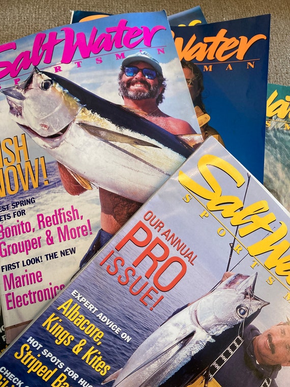 Salt Water Sportsman Magazine Lot of 6 Vintage Year 2000 Fisherman Fishing  Sports Book Magazines Ocean Fishing 
