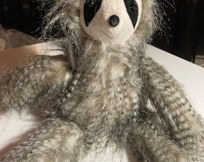 Hobby Lobby Stuffed Plush Sloth Fuzzy Hair Grey 12 Long Fat Belly That