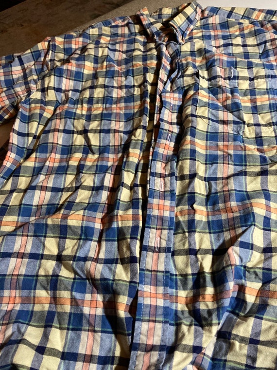 Izod vintage men’s button up shirt short sleeves w