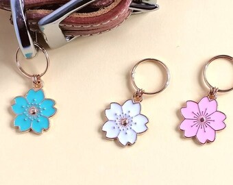 Sakura Dog Collar Charm, Flower Charm, Collar Charm, Pet Charm, Dog Gift, Dog Tag Accessory