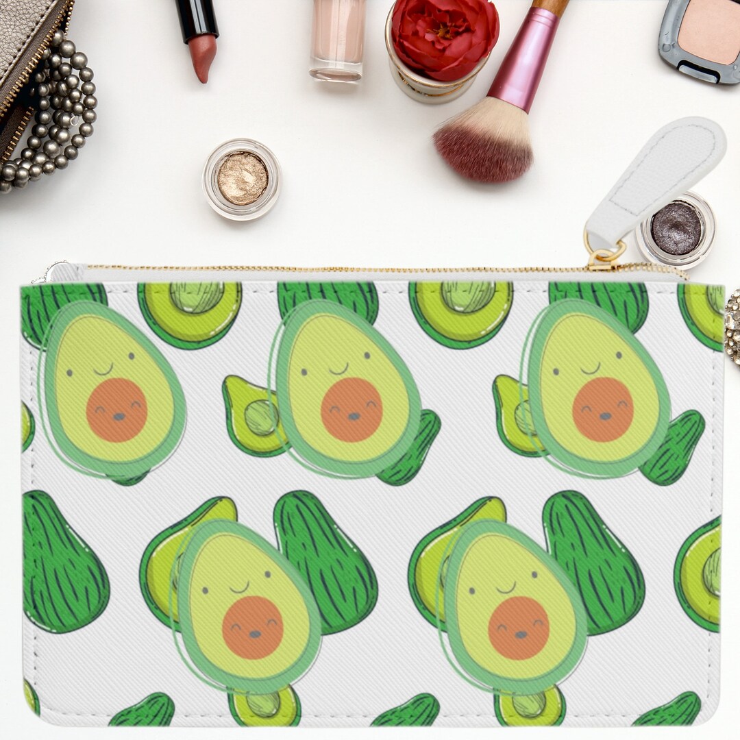 Dancing Avocado Mini Clutch Bag Womens Small Purse Kawaii Avocados