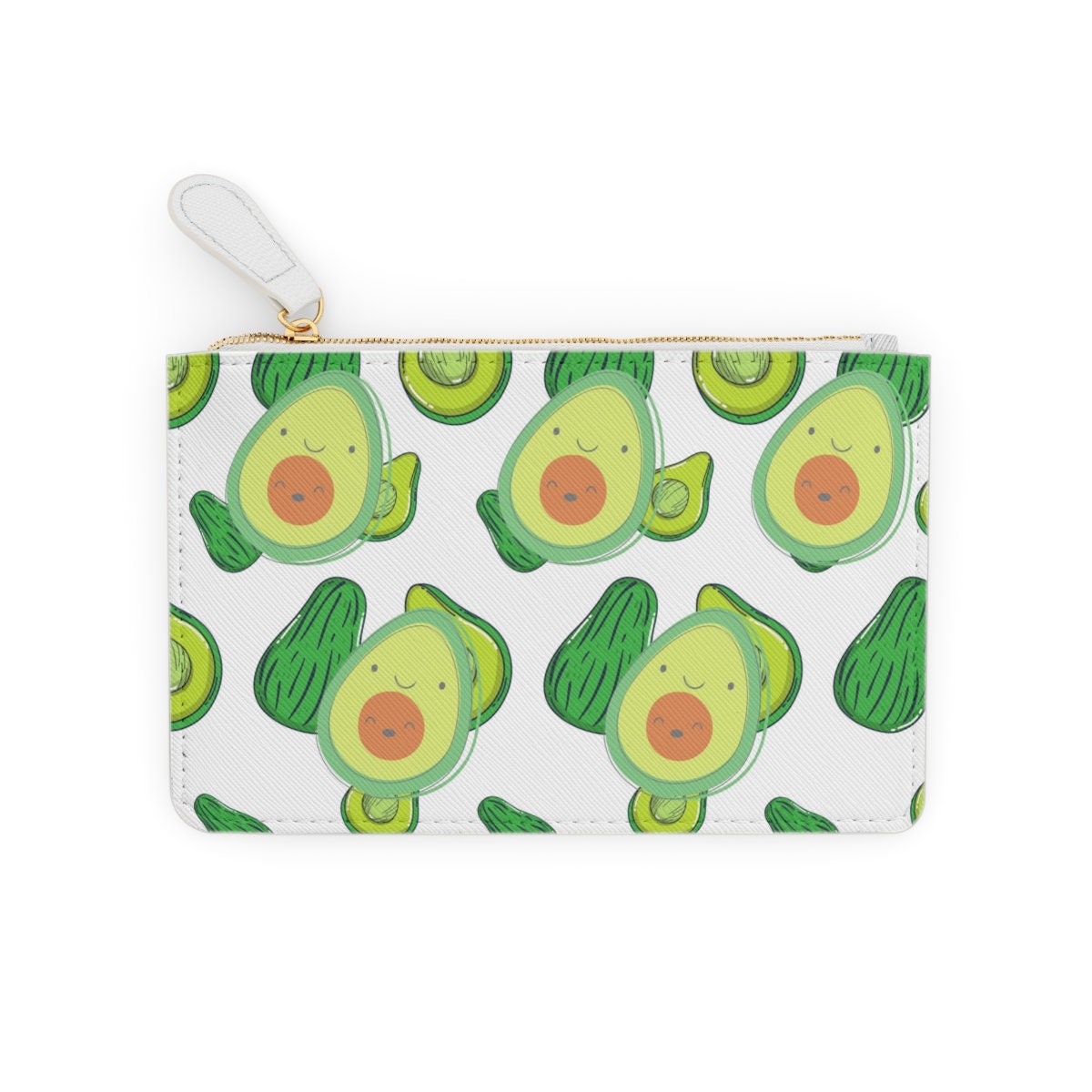 Dancing Avocado Mini Clutch Bag Womens Small Purse Kawaii Avocados