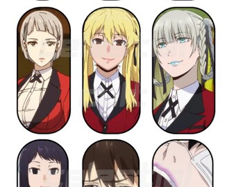kakegurui stickers etsy uk