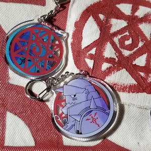 FMA Alphonse Elric Double Sided 2&quot; Acrylic Keychain