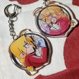 FMA Edward Elric Double Sided 2&quot; Acrylic Keychain