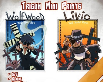 Wolfwood & Livio Trigun Duo 5x7" Prints