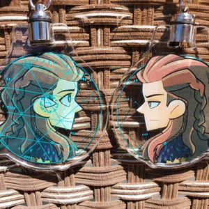 Aloy Double Sided 2.5&quot; Acrylic LED Keychain