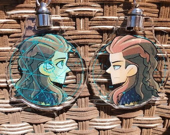 Aloy Double Sided 2.5" Acrylic LED Keychain