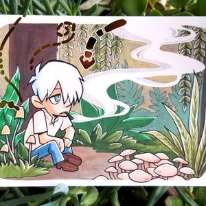 Bug Man Ginko Gold Foil 5x7&quot; Print