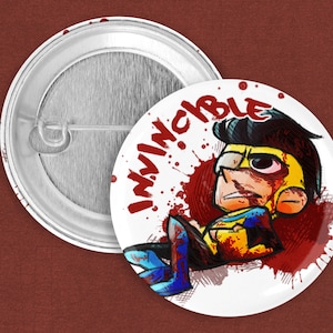 Invincible 1.75&quot; Button (Not actually Invincible)