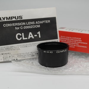 OLYMPUS CAMEDIA CLA-1 Conversion Lens Adapter, Camedia C-2000zoom, Step Up Ring 43--&gt;55