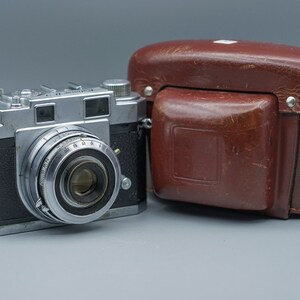 Rare Kalimar B-3 ca&#39; 1950s Rangefinder Camera w/ + Case, Made In Japan T.K.C