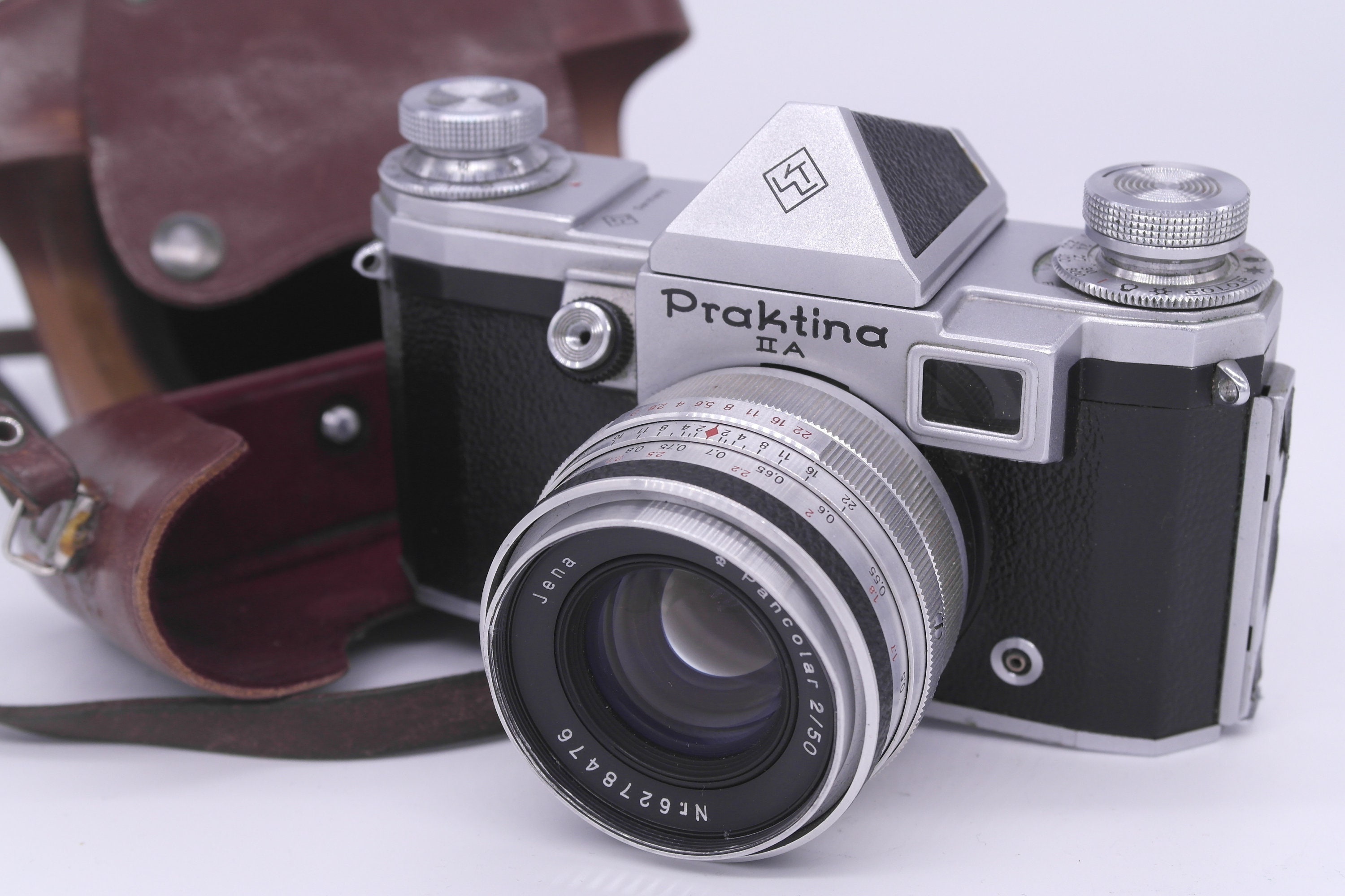 Praktina IIA With Jena Pancolar 2/50 in Original Leather Case - Etsy