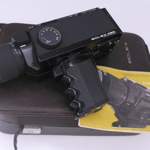 Vintage Bolex 480 Super 8 Makro Zoom Kamera mit Original Tasche