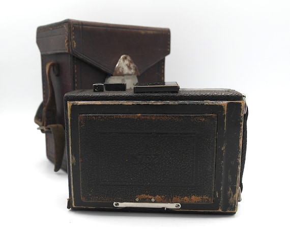 ICA Dresden Compur Folding Camera　レトロカメラ Rare Ica Dresden Compur Vintage 1920s Folding Film Camera in