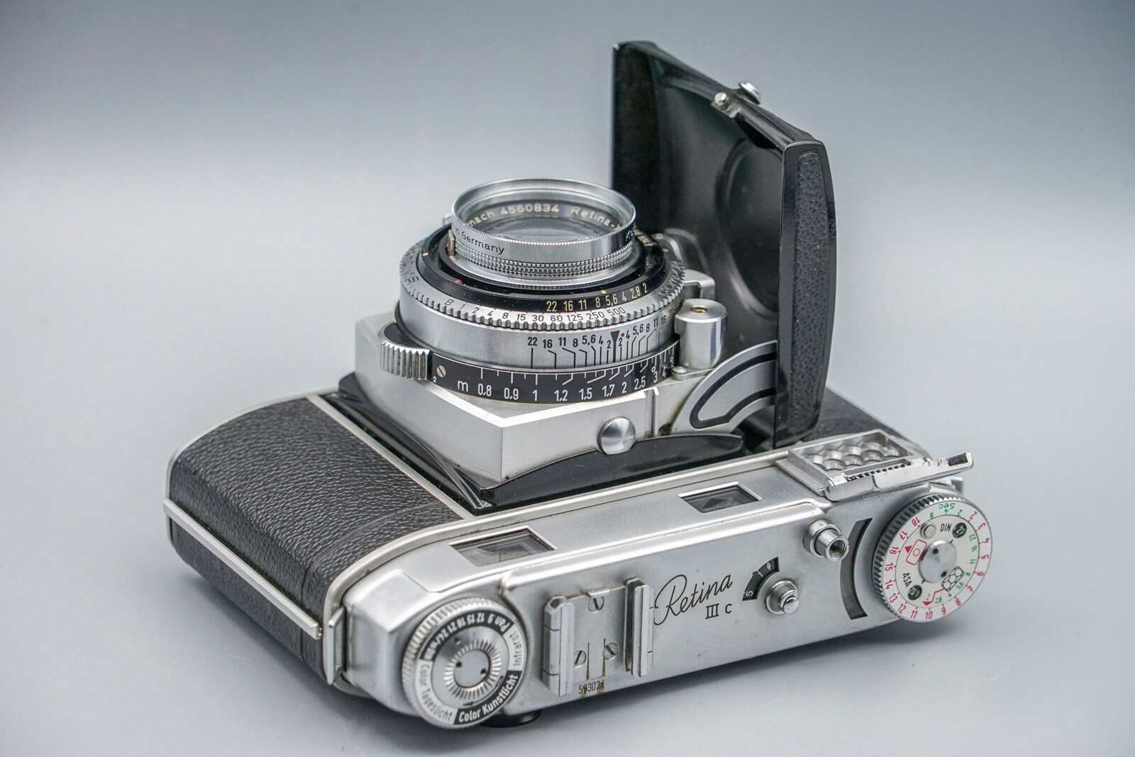Kodak Retina Iiic Rangefinder Camera With Case (parts/repair