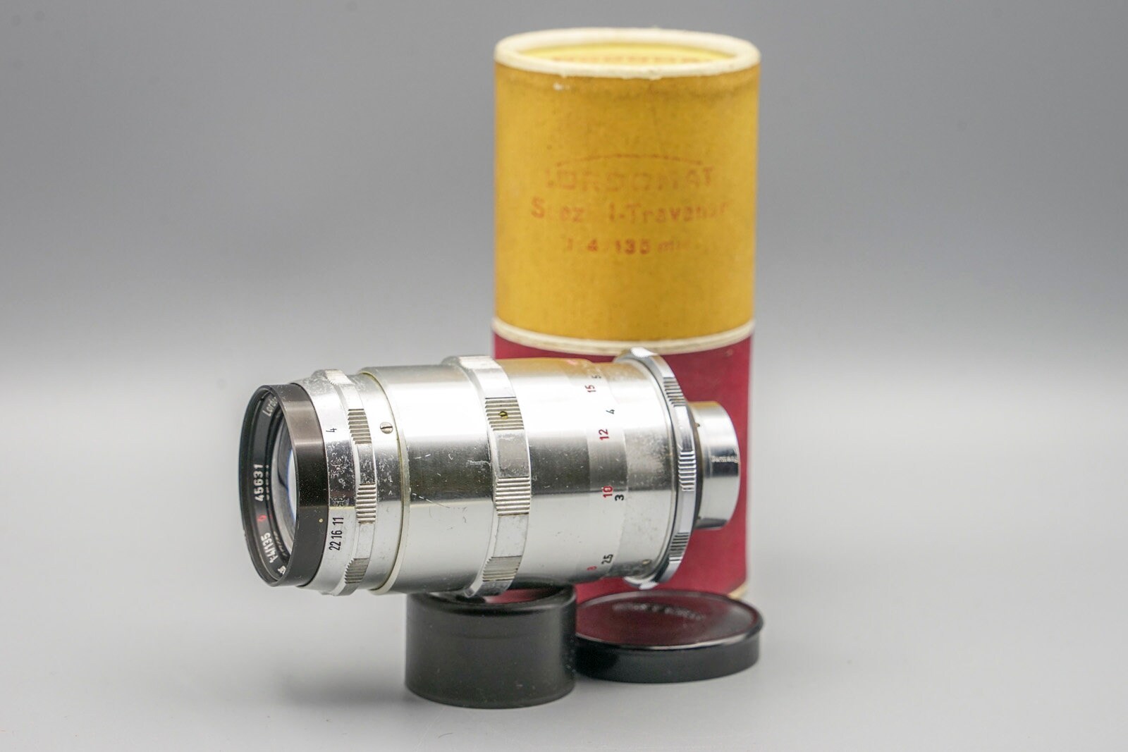 ★希少ドイツ★ Leidolf Wetzlar Schacht 135mm F4 Lordomat Leidolf Wetzlar 135mm F4 Lens, Objective Sn: 45631
