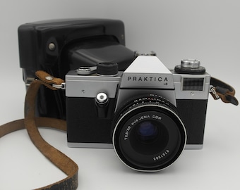 Praktica LLC Carl Zeiss Jena テッサー2.8/50 Praktica LLC SLR Film Camera With Carl Zeiss Tessar 50mm F2