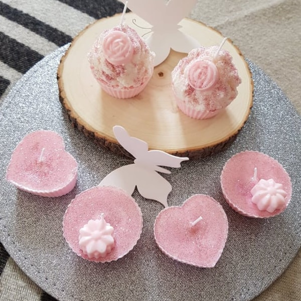 Bougie Cupcake Senteur Pêche