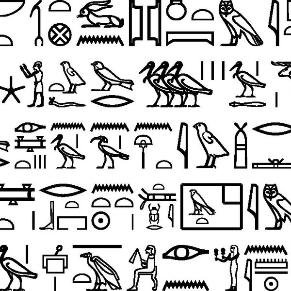 Egyptian Hieroglyphs Png - Etsy