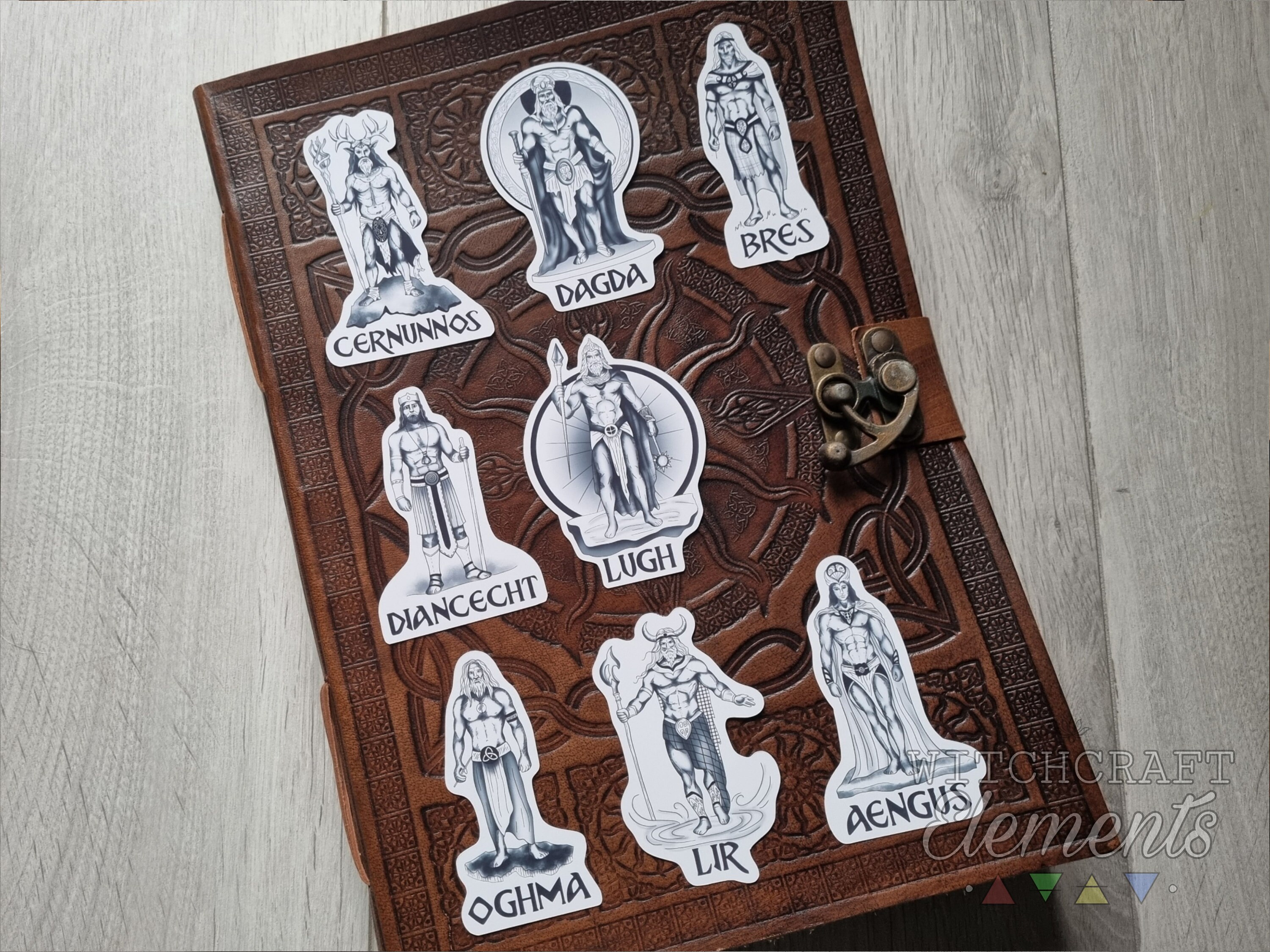 Celtic Gods & Goddesses Sticker Bundle, 16 Deity Illustrations Sticker ...