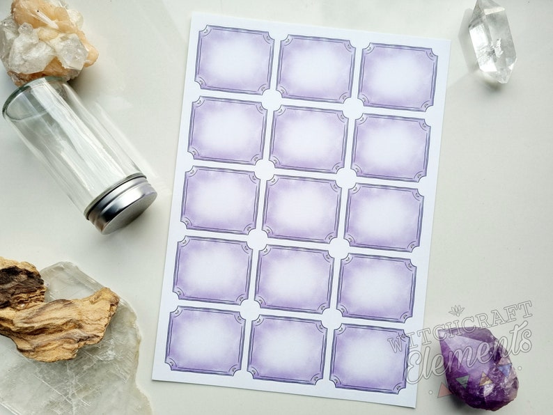 Spell Label Blank Pastel Colour Apothecary Labels - Write Your Own Sticker Labels ...